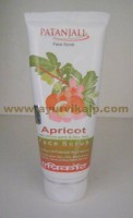 Patanjali, APRICOT, Whit Wheat Germ & Aloe Vera Face Scrub, 60g For Skin Care